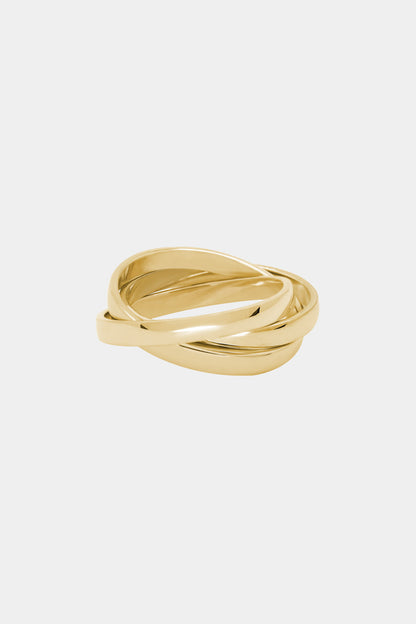 Sascha Triple Band Ring | 9K Yellow or Rose Gold