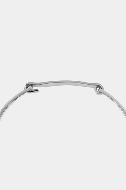 Diamond Tallows Bangle | White Gold