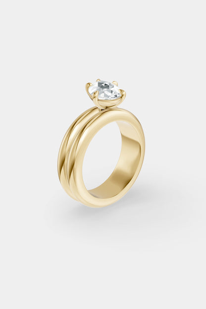 Tilted Diamond Double Orielle Ring | Customisable