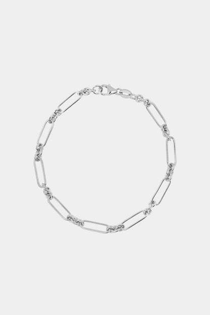 Medium Lennox Bracelet | Silver or White Gold