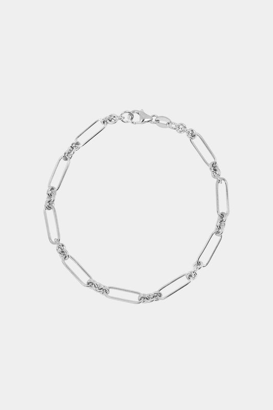 Medium Lennox Bracelet | Silver or White Gold
