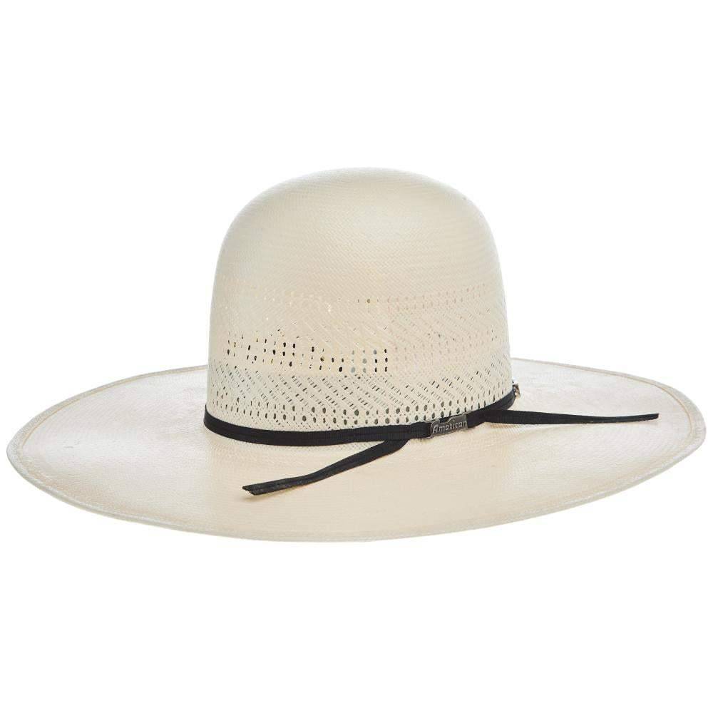 American Triple Fancy Vented 5" Brim Open Crown Straw Hat