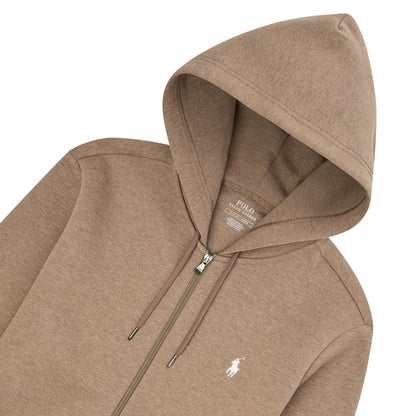 Double-Knit Tech Full Zip Hoodie | Brown Heather