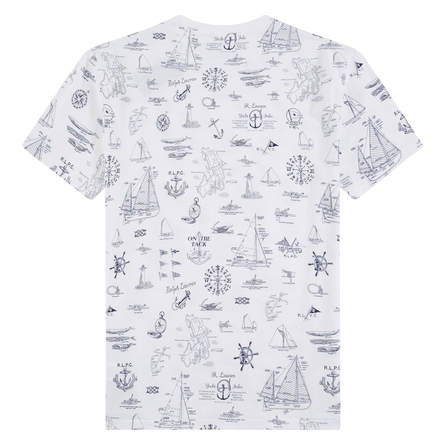 Nautical Tee | Seaward Bound White