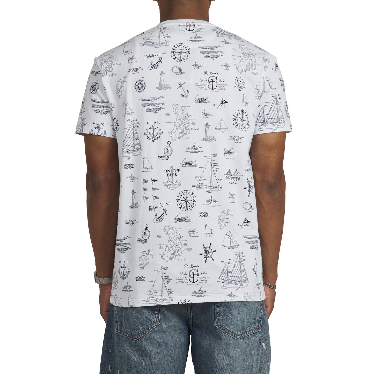 Nautical Tee | Seaward Bound White