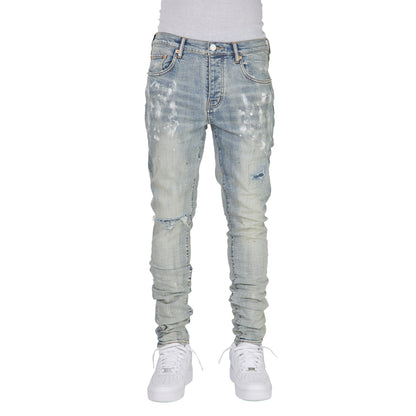 Light Indigo Paint Blowout Denim