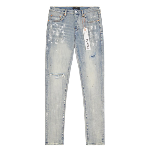 Light Indigo Paint Blowout Denim