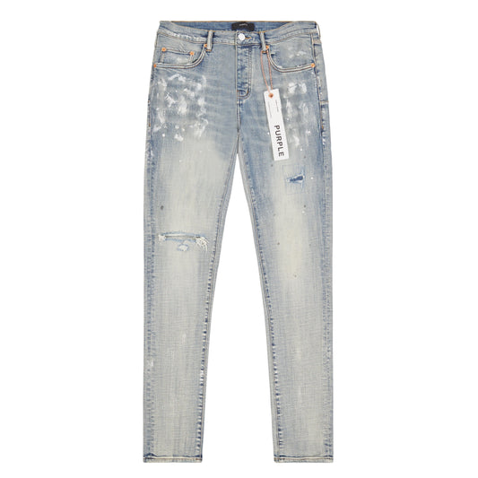 Light Indigo Paint Blowout Denim