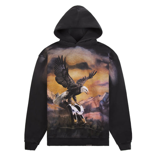 Chrome Flight Hoodie | Stained Black