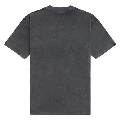 Embroidered Serif Tee | Vintage Grey