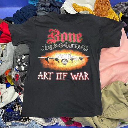 Bone Thugs N Harmony Art OF War 1997 Tour - Vintage Washed Black Tshirt