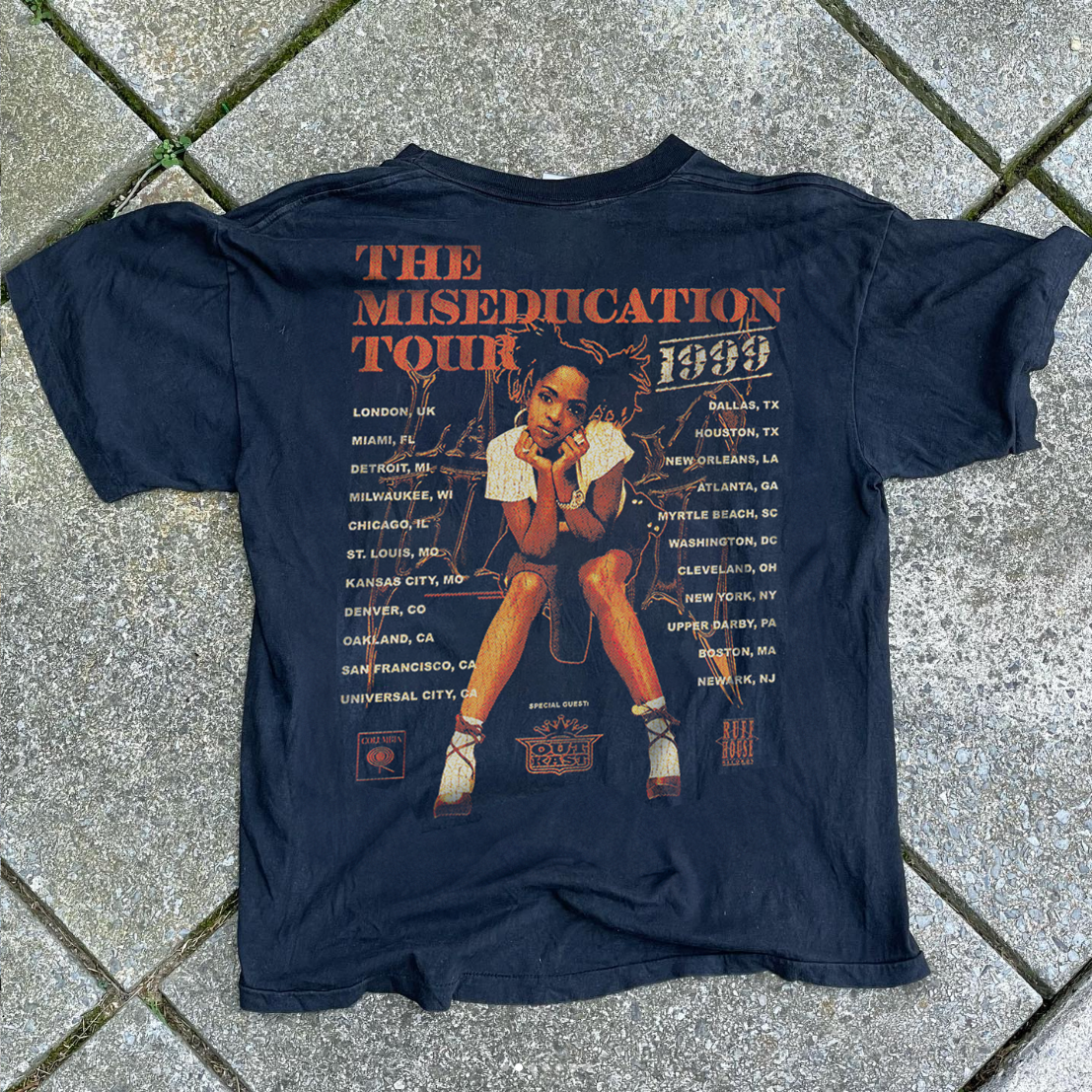 Lauryn Hill - Miseducation Tour 1999 - Washed Black T-Shirt