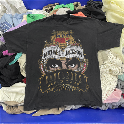 Michael Jackson's Dangerous  90's - Vintage Black T-Shirt