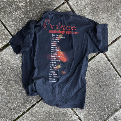 Prince 2004 Ever Tour Vintage Washed Black T-Shirt