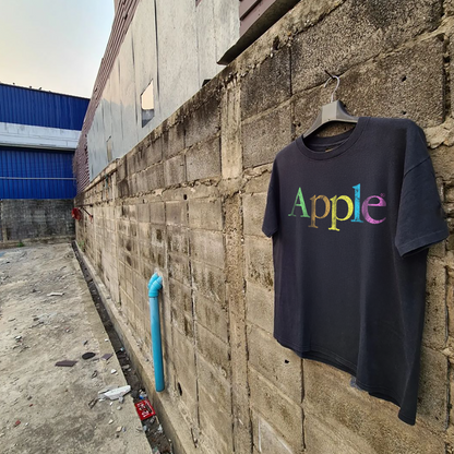 90's Apple Vintage Washed Black T-Shirt