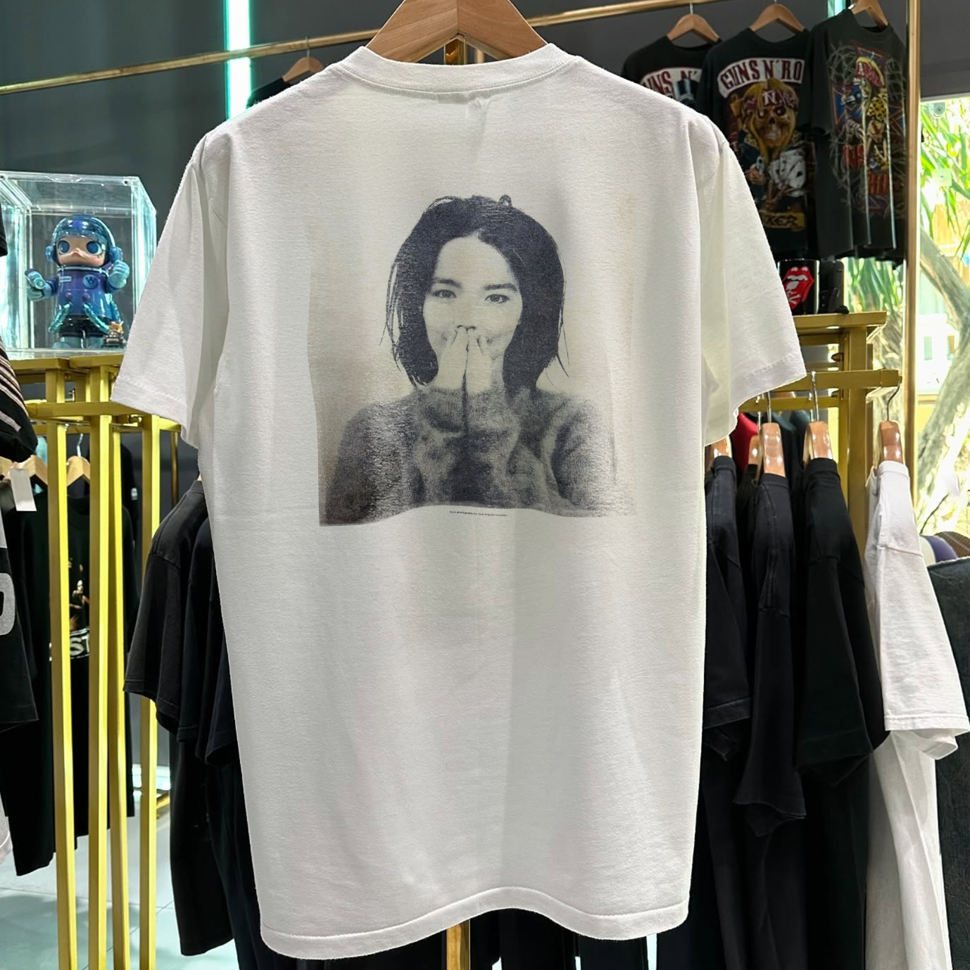 1993 Bjork Debut Grail Rare Washed White T-Shirt