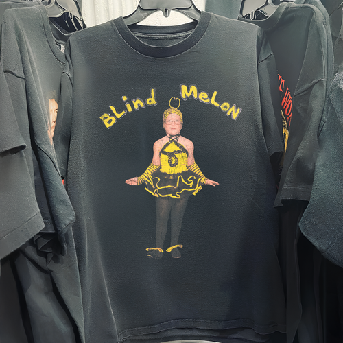 Blind Melon Crammed In A Van Tour Vintage Washed Black T-Shirt