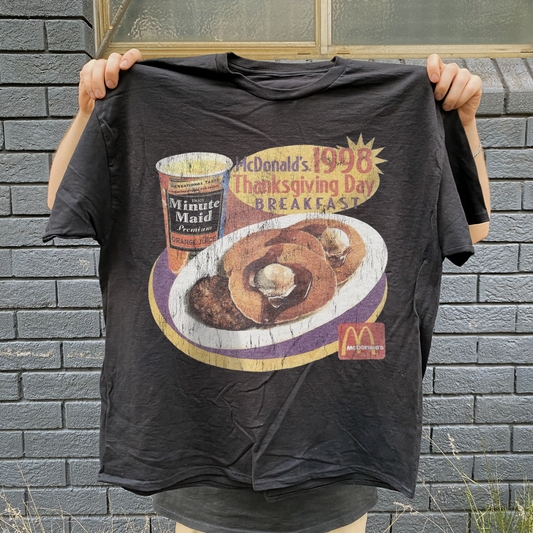98 Thanksgiving Breakfast Vintage Washed Black T-Shirt