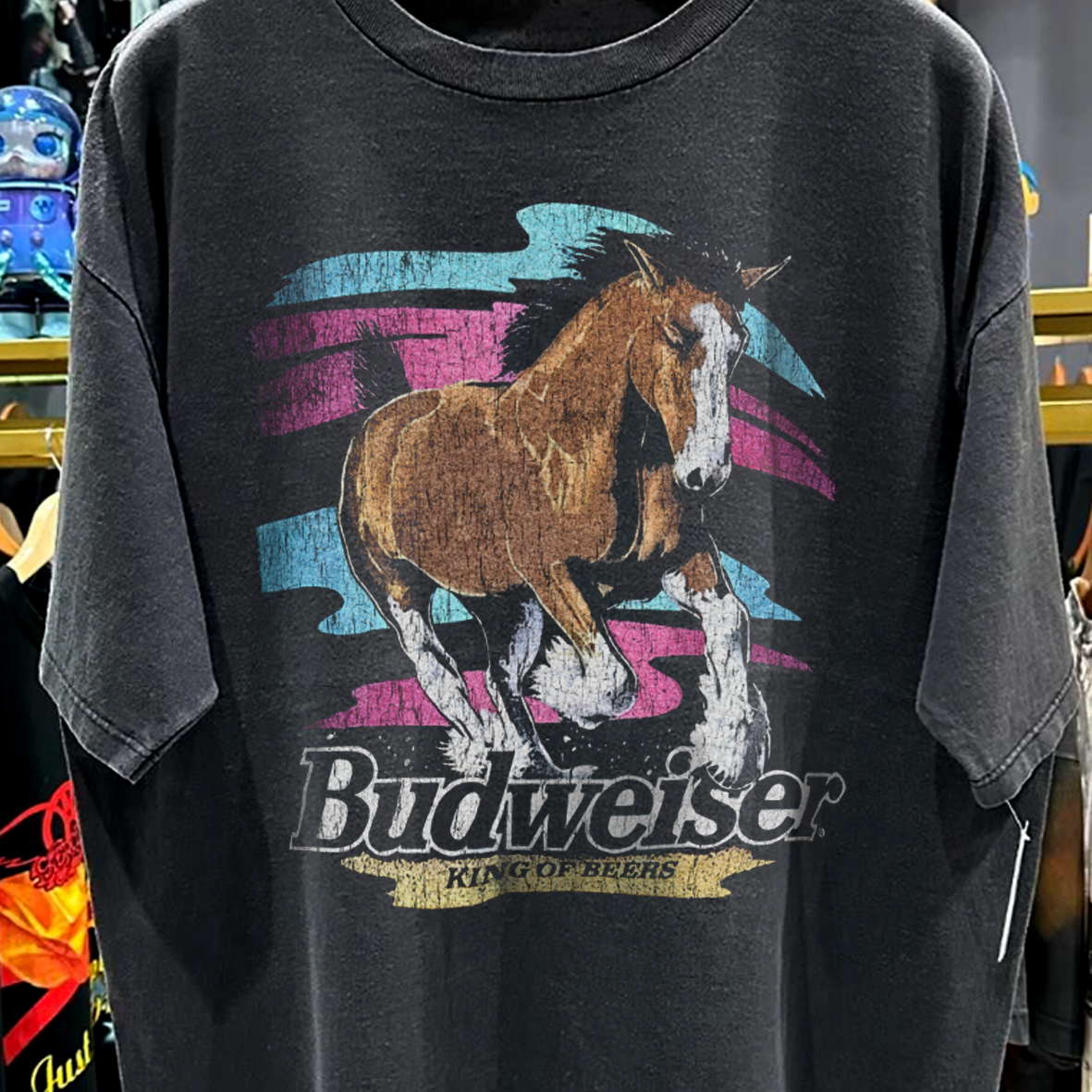 99 Stallion Vintage Washed Black T-Shirt