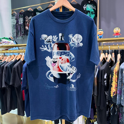 1995 Casper 2 Ltr Pepsi Promo Blue T-Shirt