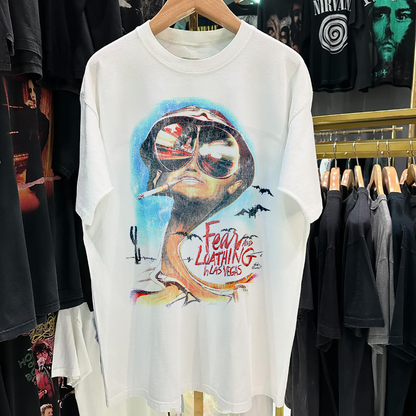Fear And Loathing 1998 Promo Vintage Washed White T-Shirt