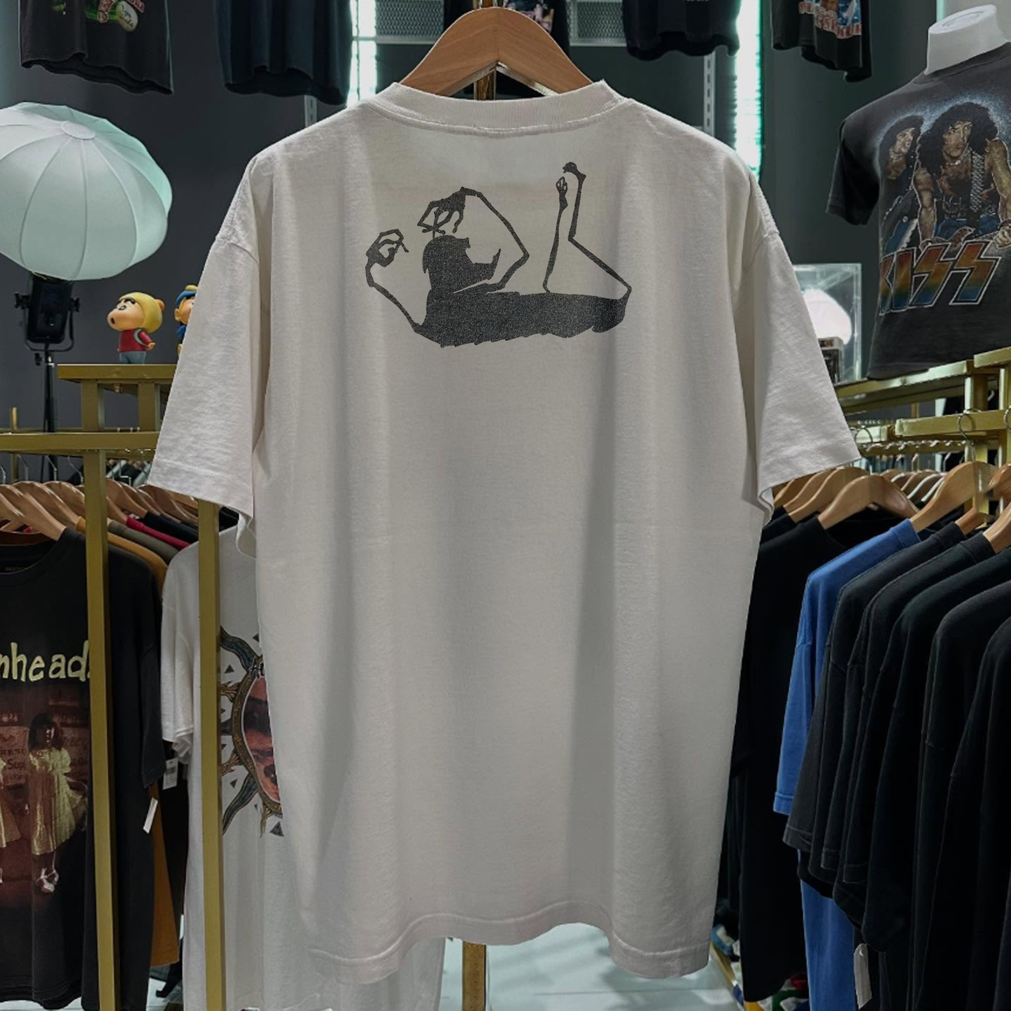 90S Happy Mondays Rare Washed White T-Shirt