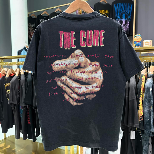 The Cure 'Remember Treasure' Vintage Washed Black T-Shirt