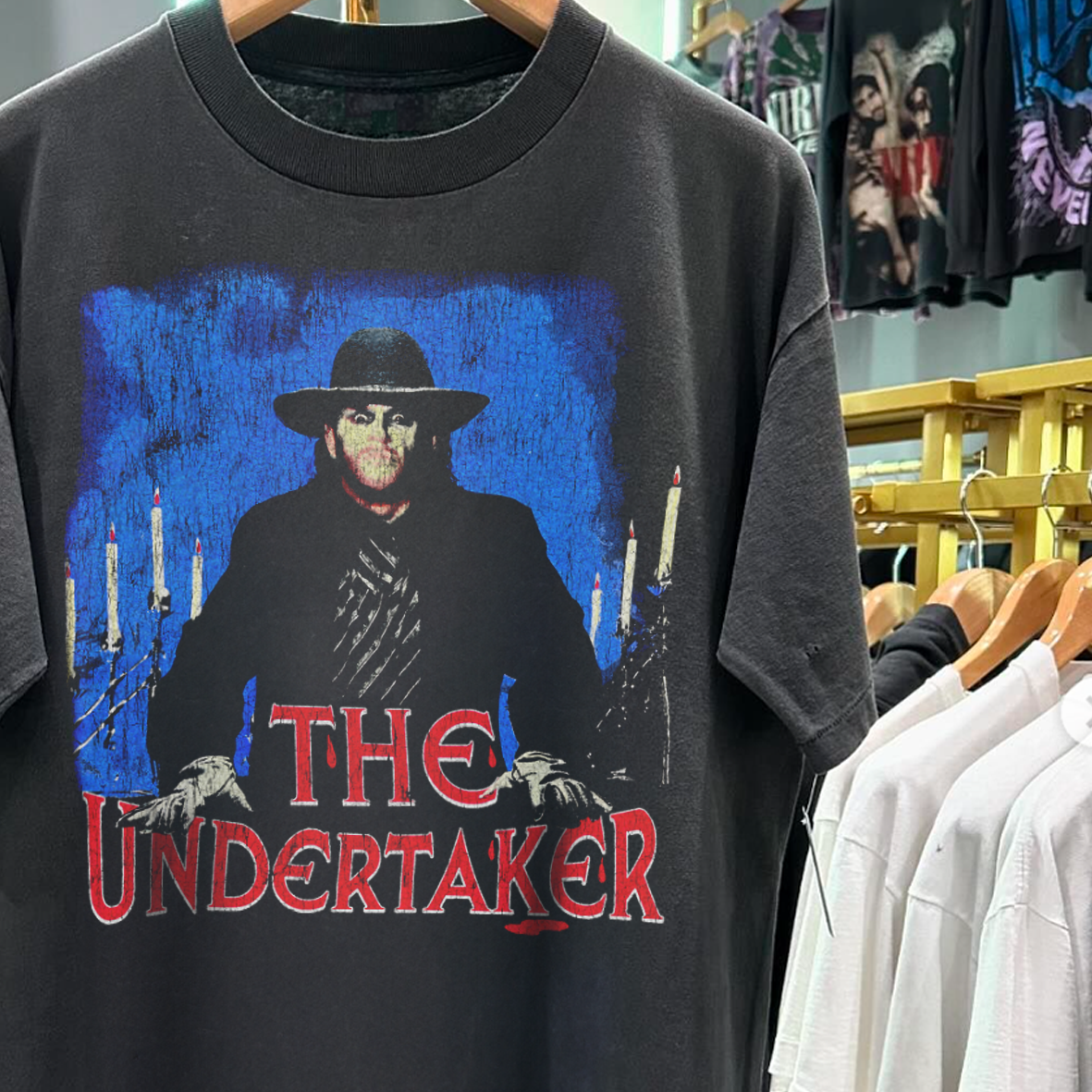 The Undertaker Vintage Rare Washed Black T-Shirt