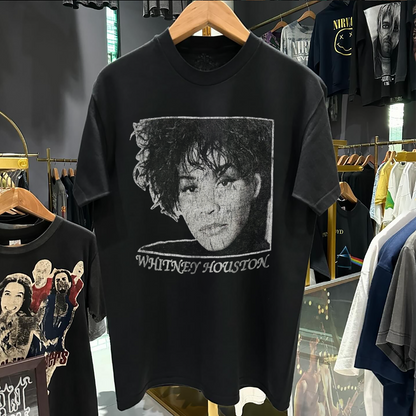 Whtney 82' I Will Always Love You Vintage Washed Black T-Shirt