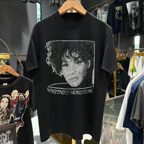 Whtney 82' I Will Always Love You Vintage Washed Black T-Shirt