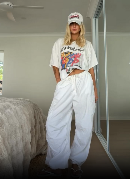 Rare NYC Marathon Washed White Tee