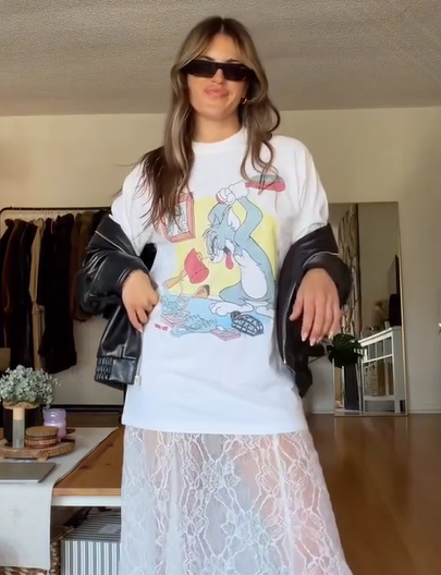 90s Tom & Jerry Grail Ultra Rare Washed White T-Shirt
