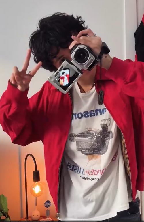 Panasonic VHS Palmcorder Promo Tee White