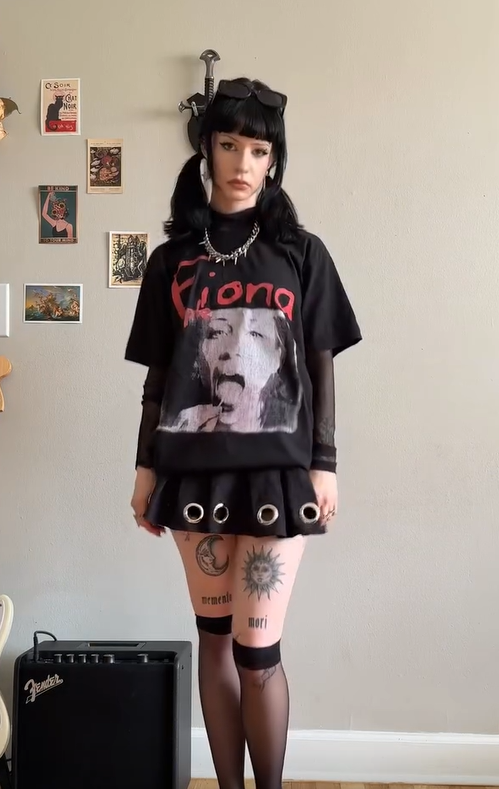 90S Sucker’s Prayer 'Fiona Apple' Rare Washed Black T-Shirt