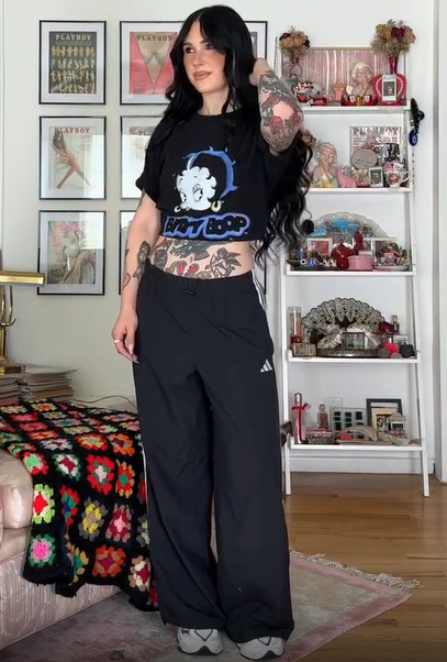 1997 Betty Boop Washed Black Tee