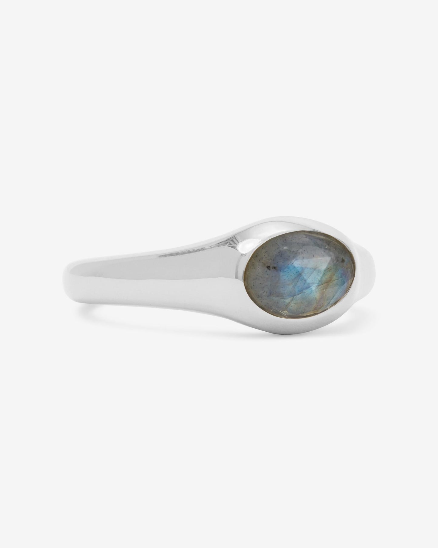 She's a Boss Signet Ring - Silver|Labradorite