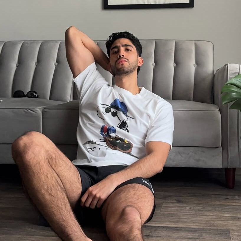 Rare Snoopy Joe Lawyer Washed White Tee