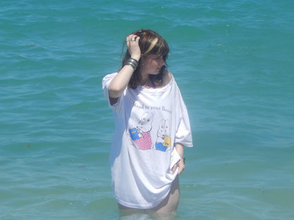 Rare Max And Ruby Reading Washed White Tee