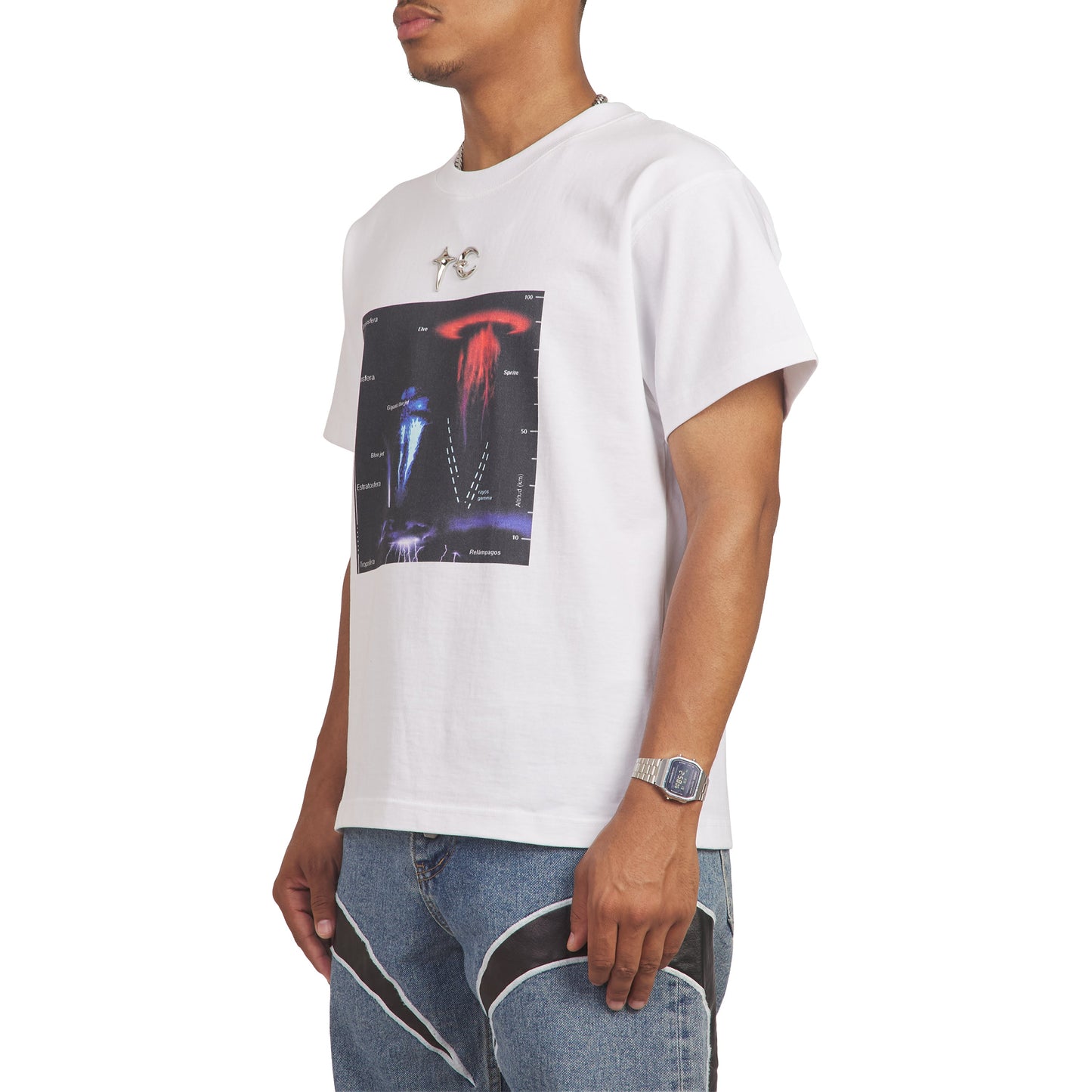 Lightning Hierachy Tee | White