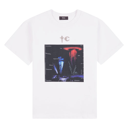 Lightning Hierachy Tee | White