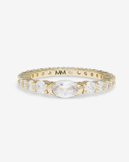 The Maven Ring - Gold|White Diamondettes