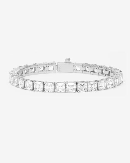 The Queen's Tennis Bracelet 5mm - Silver|White Diamondettes