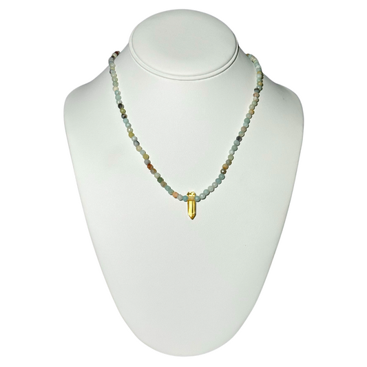 Amazonite / Citrine Necklace