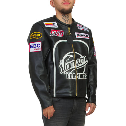 Bart Speedway Jacket | Black/White