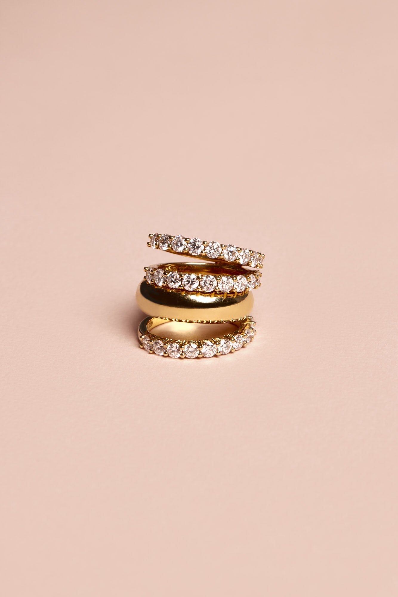 Double Band Georgie Ring | 18K Yellow Gold