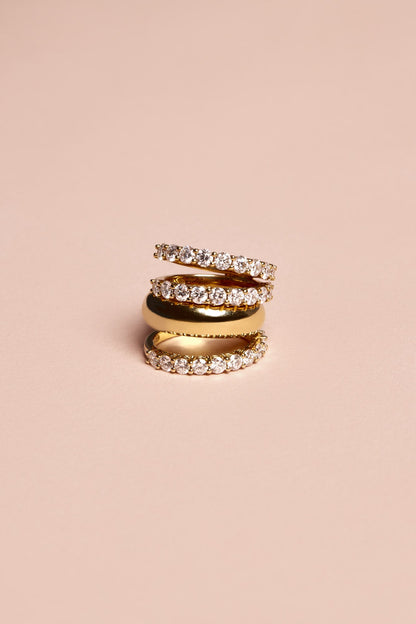 Double Band Georgie Ring | 18K Yellow Gold
