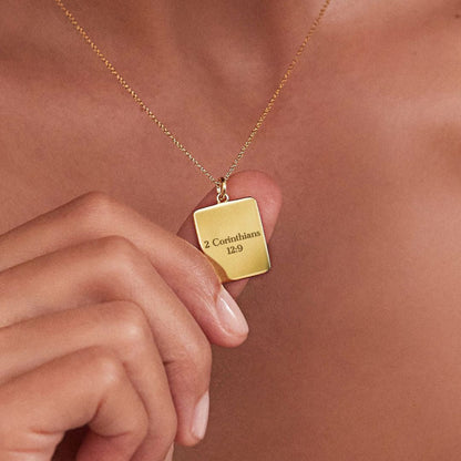 Gold Personalised Verse Necklace