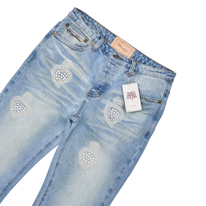 Diamond Denim | Light Blue Wash/Clear