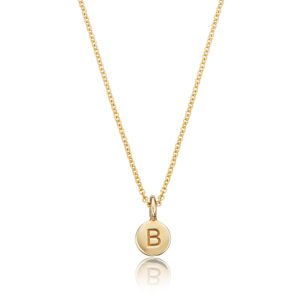 Gold Extra Small Personalised Disc Necklace