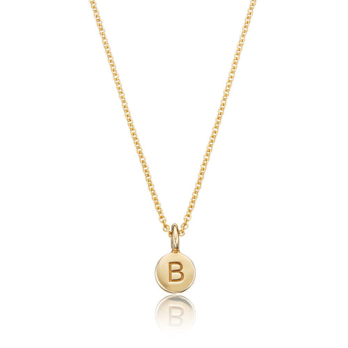 Gold Extra Small Personalised Disc Necklace
